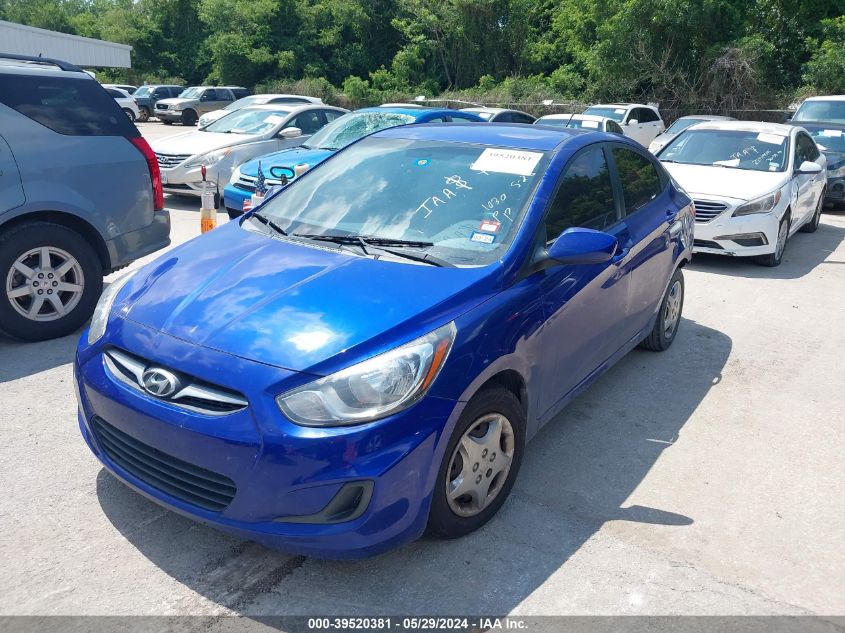 2013 Hyundai Accent Gls VIN: KMHCT4AE6DU362205 Lot: 39520381