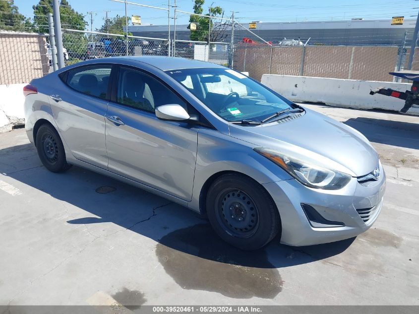 2016 Hyundai Elantra Se VIN: 5NPDH4AE0GH663173 Lot: 39520461