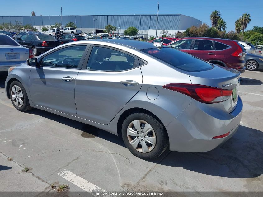 2016 Hyundai Elantra Se VIN: 5NPDH4AE0GH663173 Lot: 39520461