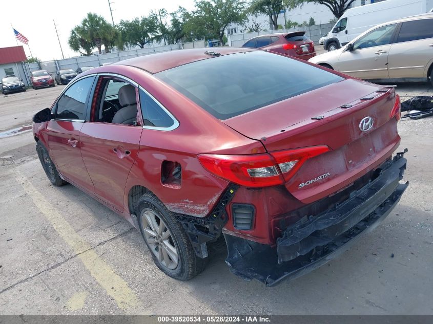 2016 Hyundai Sonata Se VIN: 5NPE24AF7GH372863 Lot: 39520534