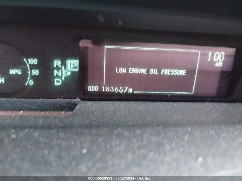 2011 Toyota Prius Two VIN: JTDKN3DU4B0285474 Lot: 39520553