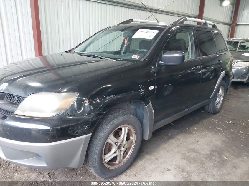 2003 Mitsubishi Outlander Ls VIN: JA4LX31G43U055208 Lot: 39520578