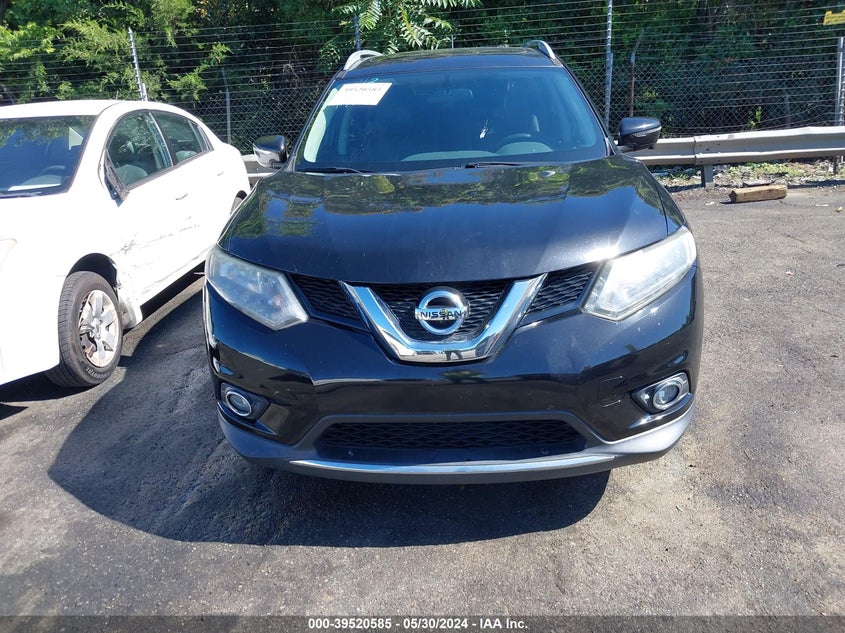 2016 Nissan Rogue Sv VIN: 5N1AT2MT3GC911181 Lot: 39520585