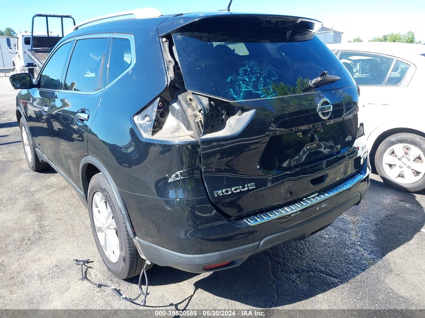 2016 Nissan Rogue Sv VIN: 5N1AT2MT3GC911181 Lot: 39520585