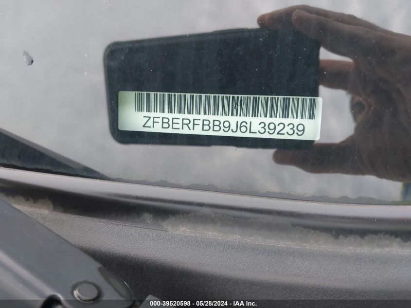 2018 Ram Promaster City Tradesman Slt VIN: ZFBERFBB9J6L39239 Lot: 39520598
