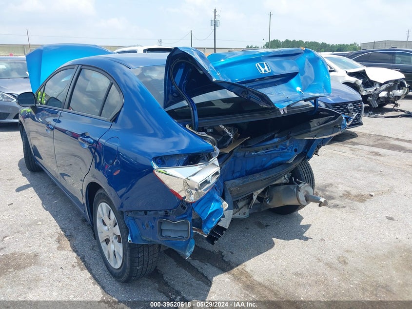 2012 Honda Civic Lx VIN: 19XFB2F5XCE326922 Lot: 39520618