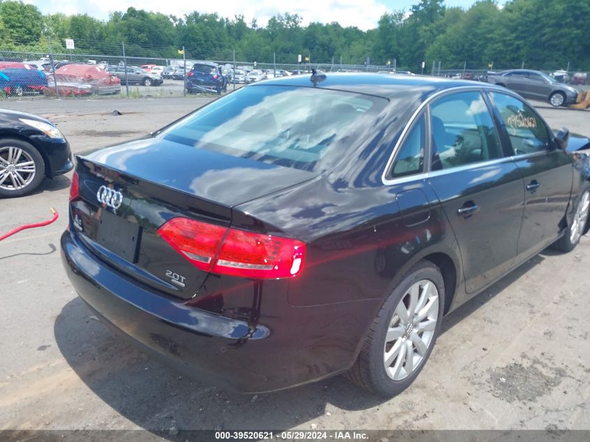 2011 Audi A4 2.0T Premium VIN: WAUFFAFL4BN029973 Lot: 39520621