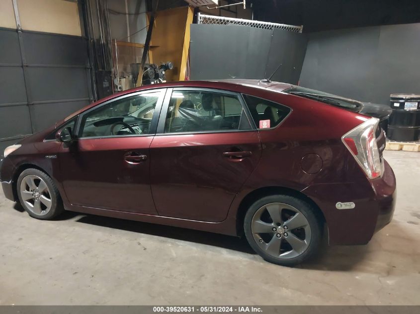 2013 Toyota Prius Three Se VIN: JTDKN3DU7D5573608 Lot: 39520631