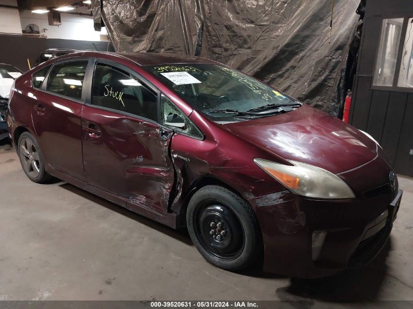 2013 Toyota Prius Three Se VIN: JTDKN3DU7D5573608 Lot: 39520631