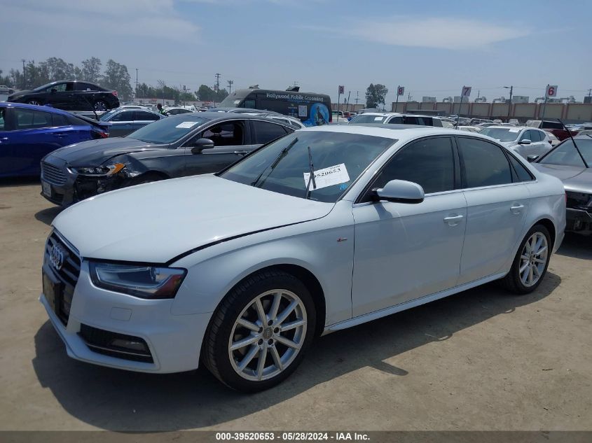 2014 Audi A4 2.0T Premium VIN: WAUFFAFL6EN000432 Lot: 39520653