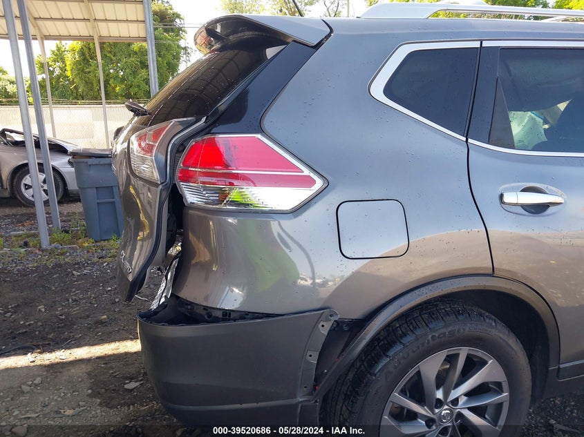 2016 Nissan Rogue Sl VIN: 5N1AT2MV9GC768741 Lot: 39520686