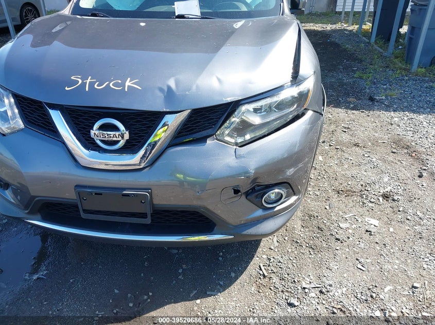2016 Nissan Rogue Sl VIN: 5N1AT2MV9GC768741 Lot: 39520686