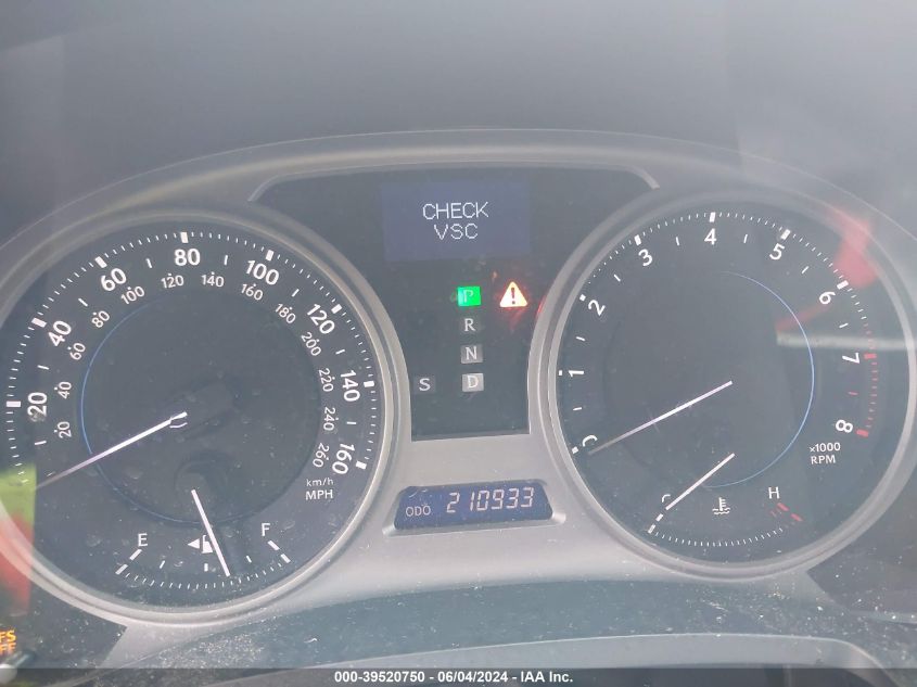 2007 Lexus Is 250 VIN: JTHCK262972018795 Lot: 39520750