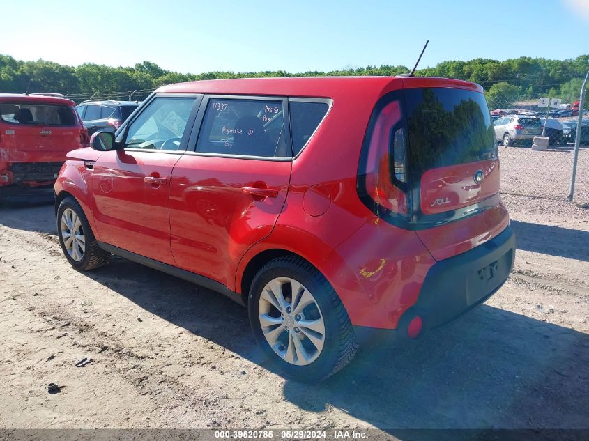 2015 Kia Soul + VIN: KNDJP3A56F7769890 Lot: 39520785