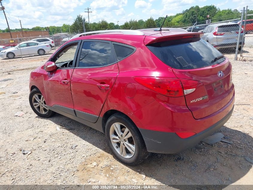 2013 Hyundai Tucson Gls VIN: KM8JU3AC0DU735848 Lot: 39520794