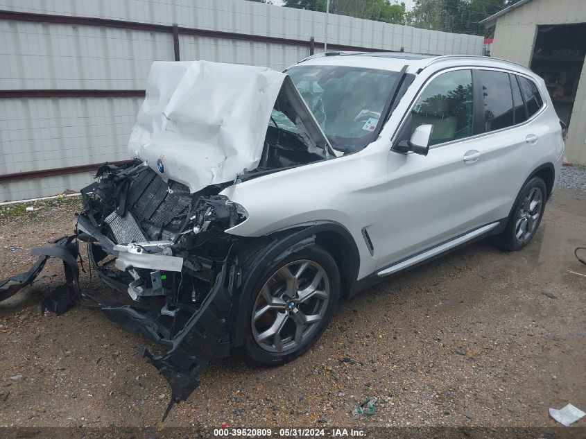 2023 BMW X3 Sdrive30I VIN: 5UX43DP07P9S99917 Lot: 39520809