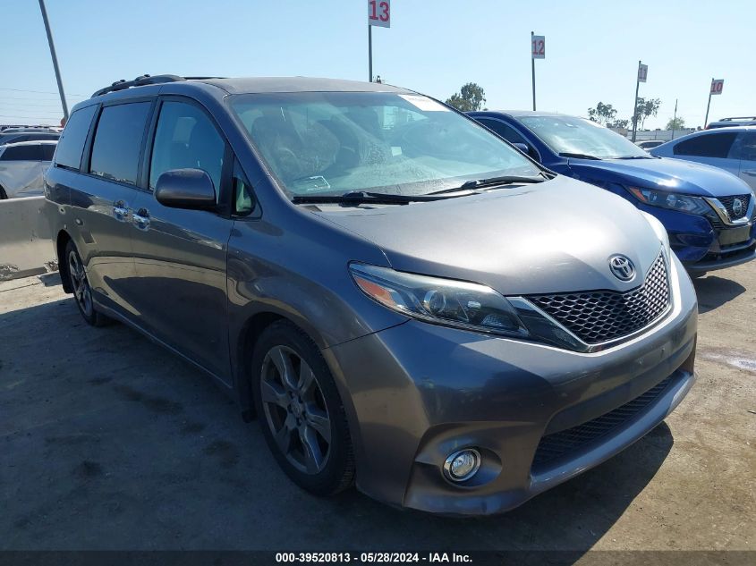 2017 Toyota Sienna Se 8 Passenger VIN: 5TDXZ3DC4HS876220 Lot: 39520813