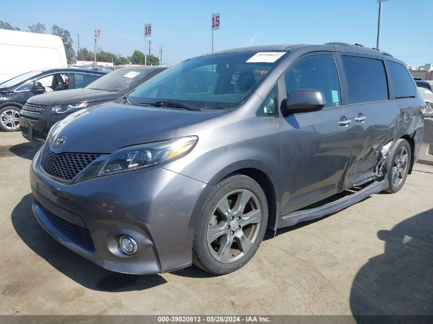 2017 Toyota Sienna Se 8 Passenger VIN: 5TDXZ3DC4HS876220 Lot: 39520813