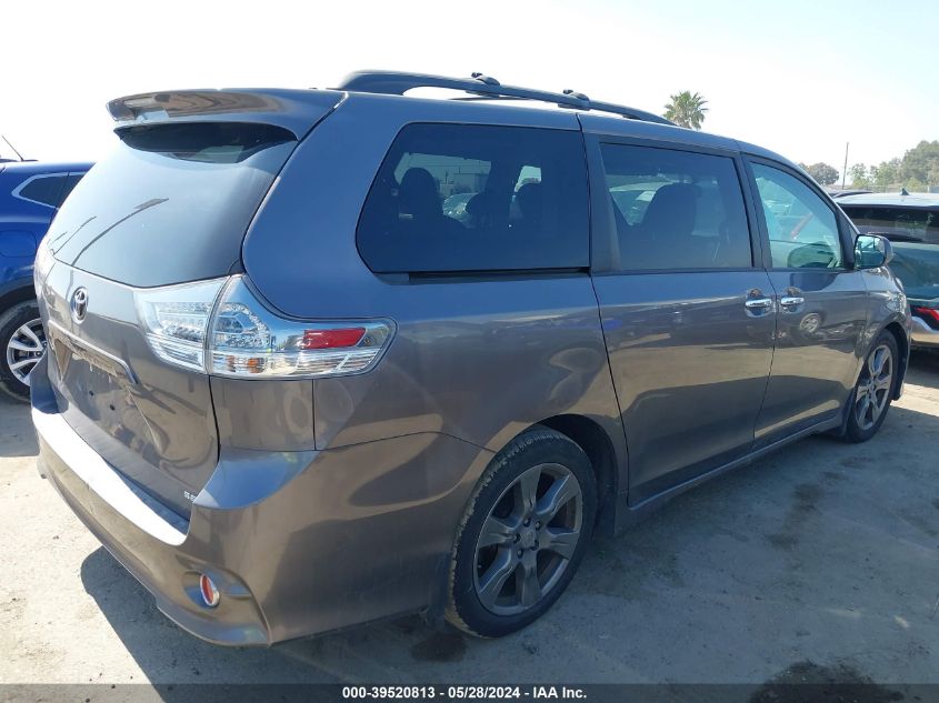 2017 Toyota Sienna Se 8 Passenger VIN: 5TDXZ3DC4HS876220 Lot: 39520813