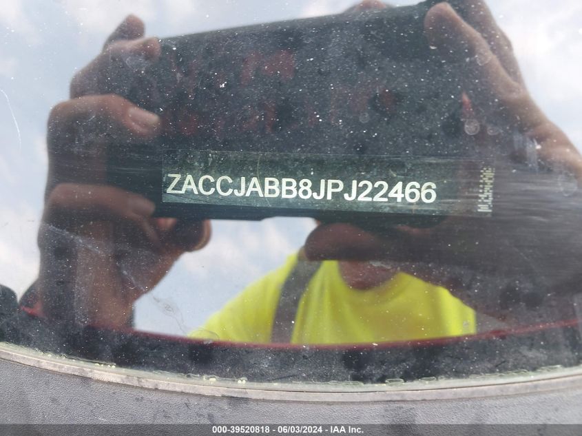 2018 Jeep Renegade Latitude Fwd VIN: ZACCJABB8JPJ22466 Lot: 39520818