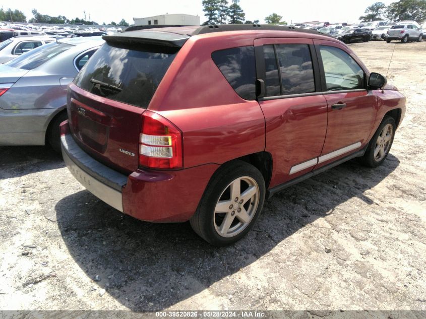 2007 Jeep Compass Limited VIN: 1J8FT57W97D205918 Lot: 39520826