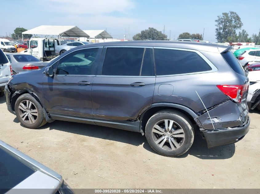 2018 Honda Pilot Ex-L VIN: 5FNYF5H53JB013455 Lot: 39520828