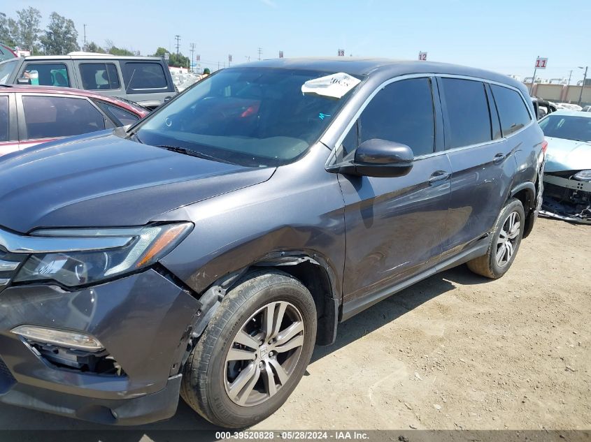 2018 Honda Pilot Ex-L VIN: 5FNYF5H53JB013455 Lot: 39520828