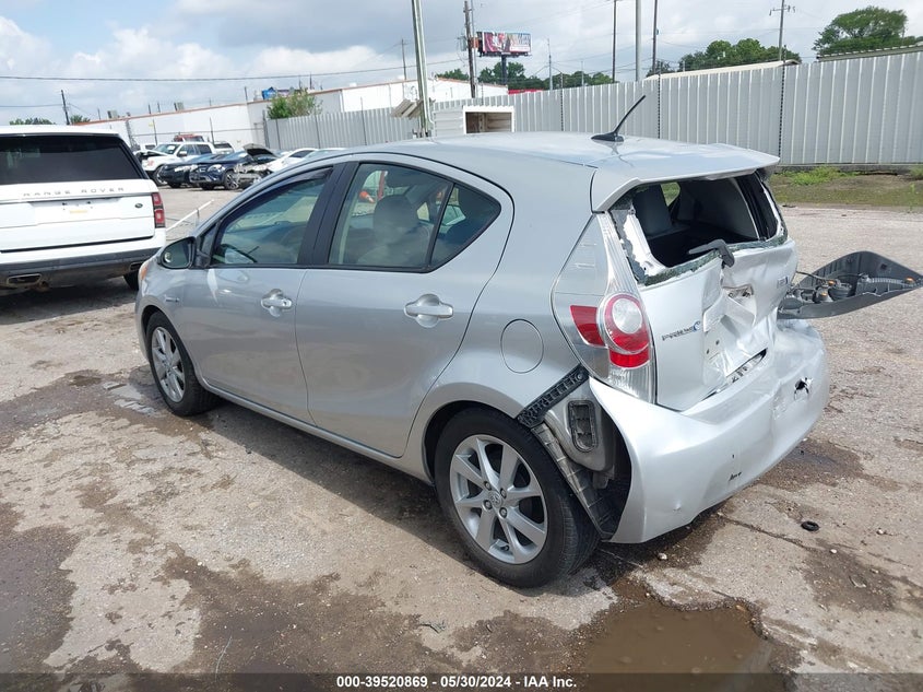 2012 Toyota Prius C Four VIN: JTDKDTB39C1027038 Lot: 39520869