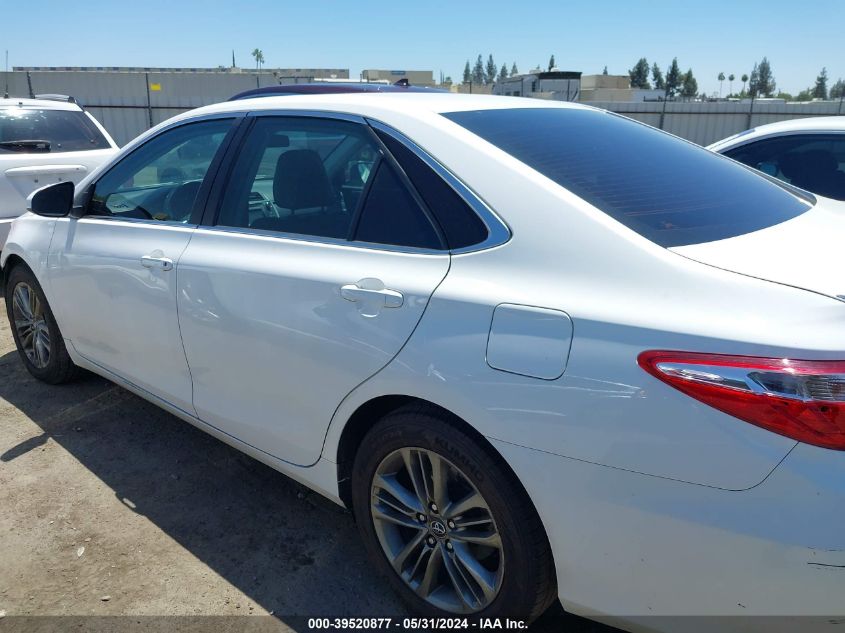 2016 Toyota Camry Se VIN: 4T1BF1FK6GU578897 Lot: 39520877