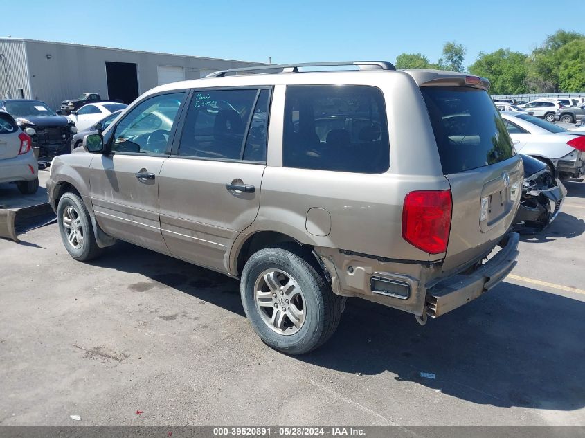 2004 Honda Pilot Ex-L VIN: 2HKYF18594H562317 Lot: 39520891