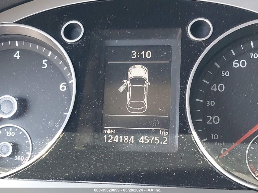 2011 Volkswagen Cc Sport VIN: WVWMP7AN1BE707016 Lot: 39520899