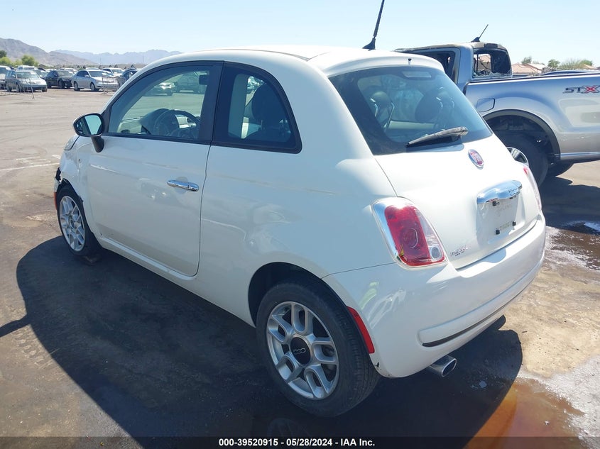2013 Fiat 500 Pop VIN: 3C3CFFAR7DT654843 Lot: 39520915