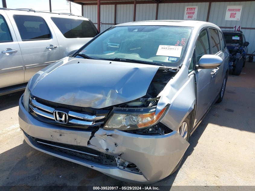 2017 Honda Odyssey Ex-L VIN: 5FNRL5H64HB010676 Lot: 39520917