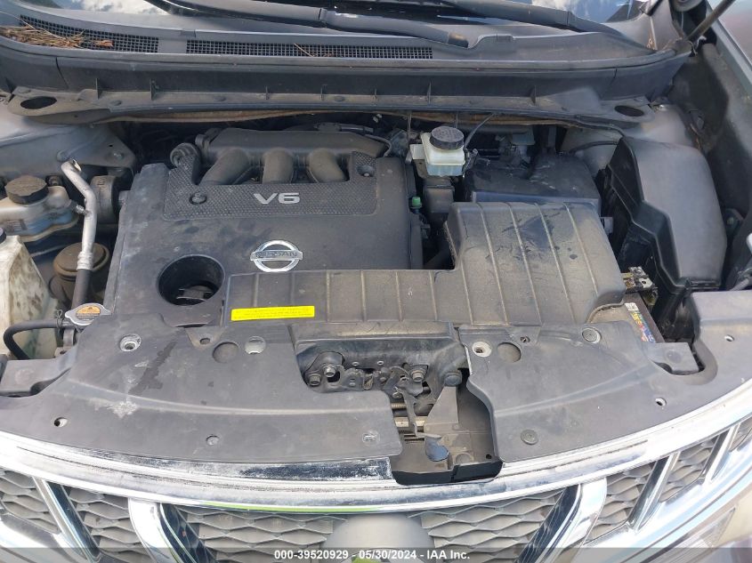 2011 Nissan Murano Sv VIN: JN8AZ1MW8BW169816 Lot: 39520929