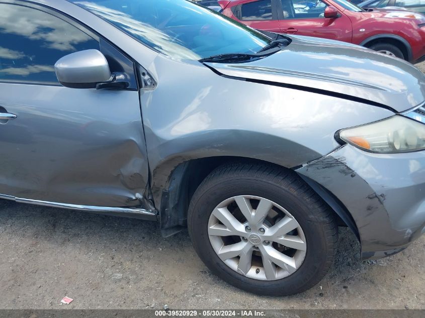 2011 Nissan Murano Sv VIN: JN8AZ1MW8BW169816 Lot: 39520929