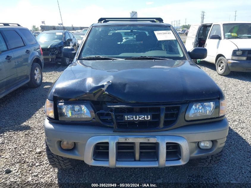 2002 Isuzu Rodeo Sport S 3.2L V6 Hard Top/S 3.2L V6 Soft Top VIN: 4S2CK57W224310228 Lot: 39520949