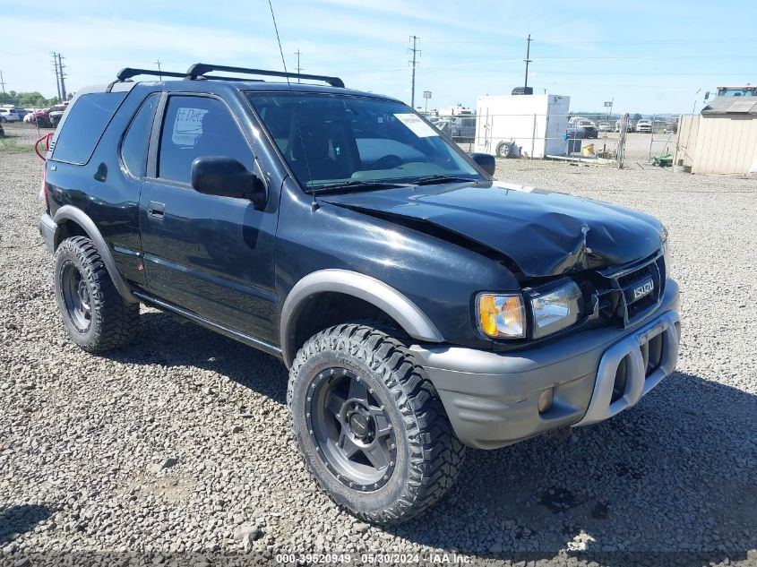 2002 Isuzu Rodeo Sport S 3.2L V6 Hard Top/S 3.2L V6 Soft Top VIN: 4S2CK57W224310228 Lot: 39520949