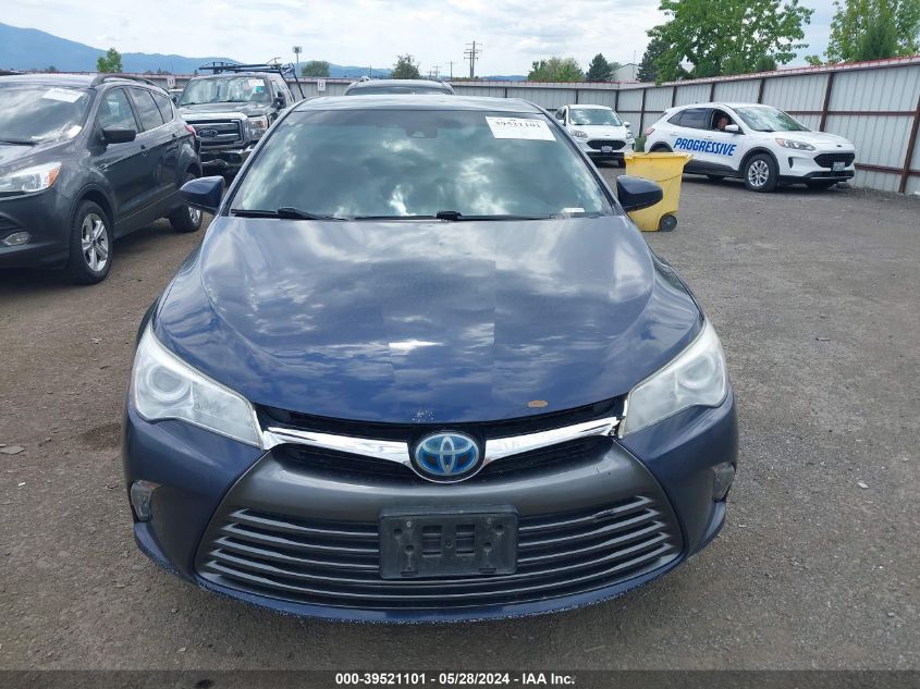 2015 Toyota Camry Hybrid Xle VIN: 4T1BD1FK0FU168262 Lot: 39521101