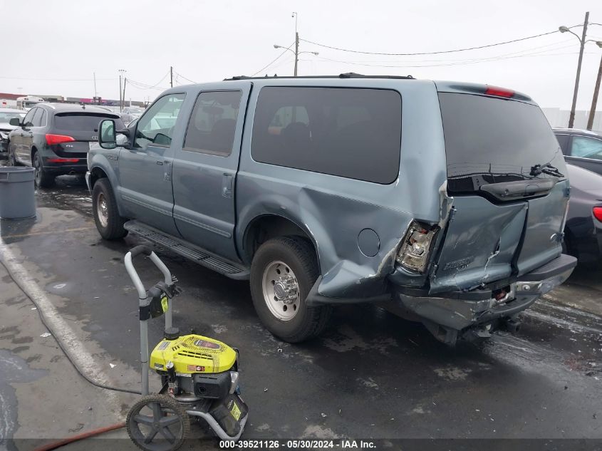 2000 Ford Excursion Xlt VIN: 1FMNU40L0YEC18655 Lot: 39521126