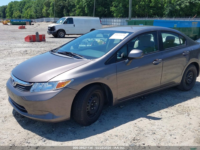 2012 Honda Civic Lx VIN: 19XFB2F54CE101492 Lot: 39521138