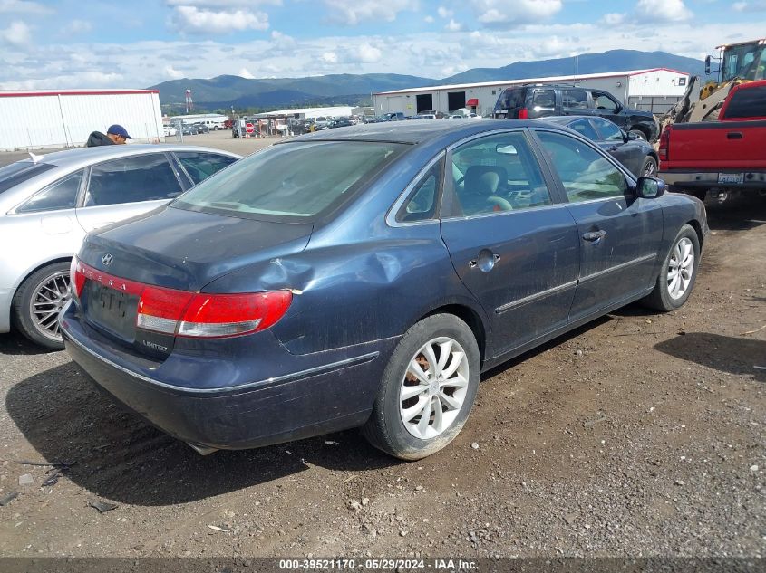 2006 Hyundai Azera Limited/Se VIN: KMHFC46F96A061530 Lot: 39521170