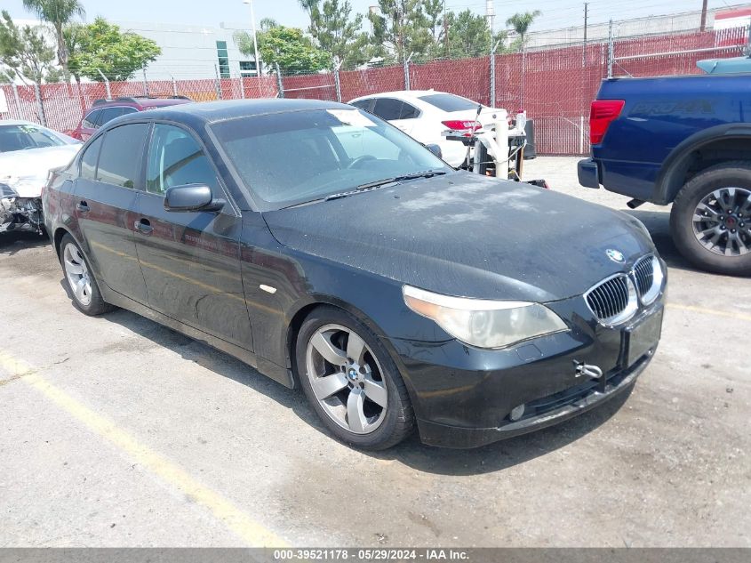 2007 BMW 525I VIN: WBANE53527CW64897 Lot: 39521178