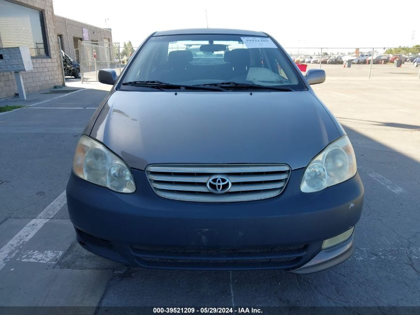 2003 Toyota Corolla S VIN: 1NXBR32E43Z134480 Lot: 39521209