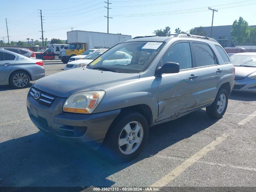 2007 Kia Sportage Lx VIN: KNDJF724777436308 Lot: 39521213