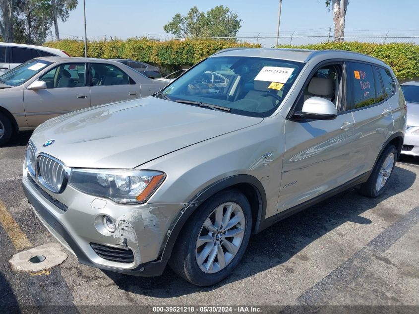 2017 BMW X3 xDrive28I VIN: 5UXWX9C59H0T12149 Lot: 39521218