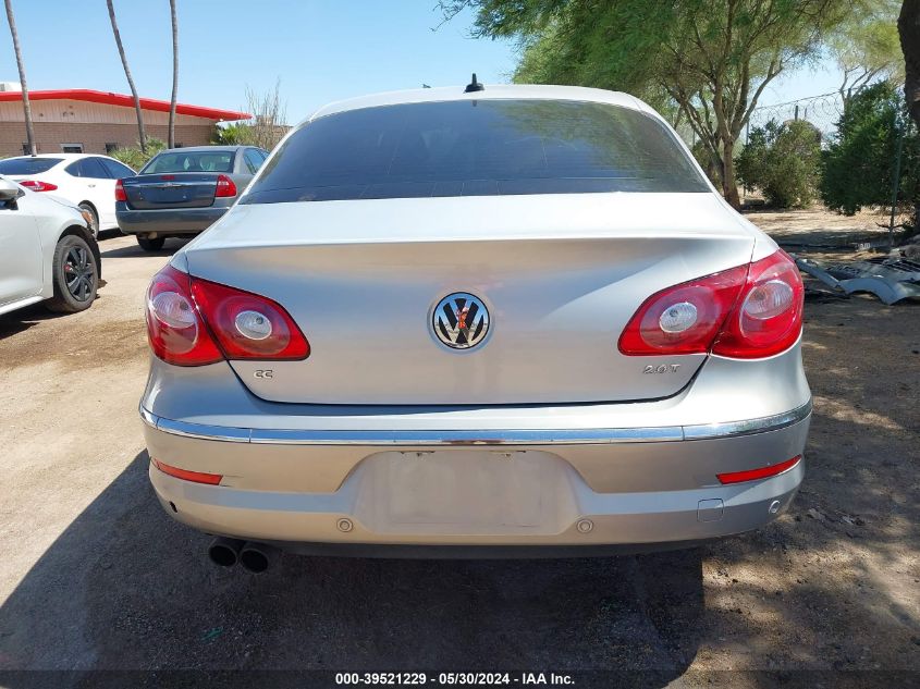 2010 Volkswagen Cc Luxury VIN: WVWHP7AN8AE561584 Lot: 39521229