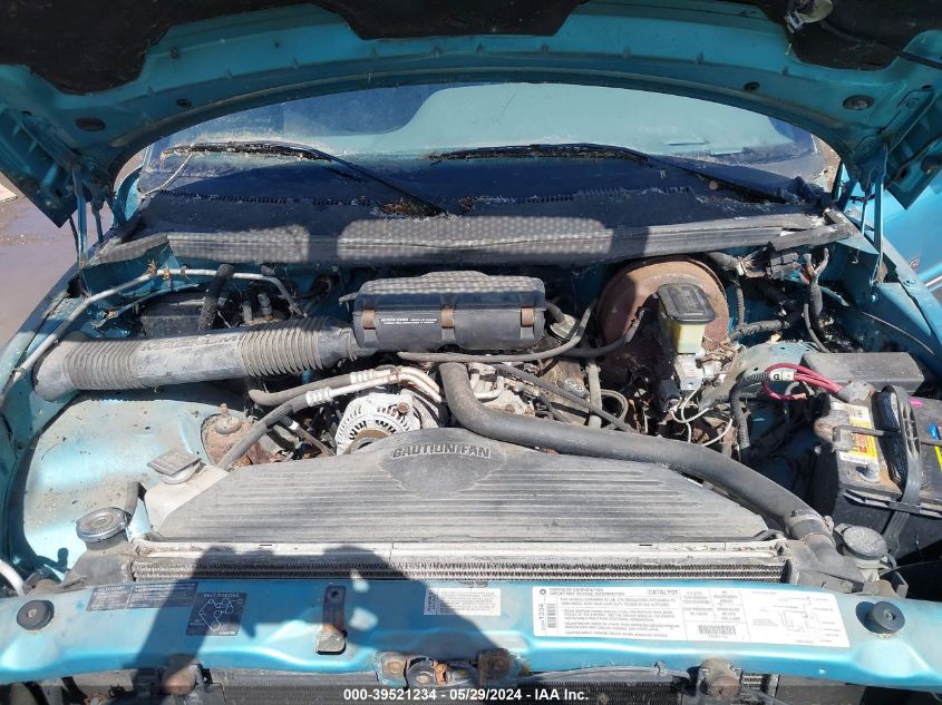 1996 Dodge Ram 1500 VIN: 3B7HF13ZXTG160422 Lot: 39521234