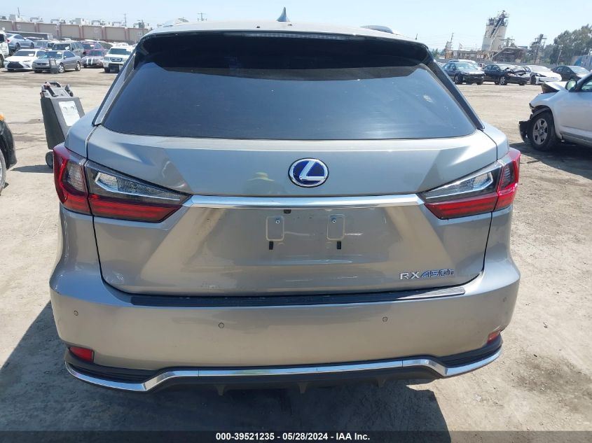 2022 Lexus Rx 450H VIN: 2T2HGMDA7NC090796 Lot: 39521235