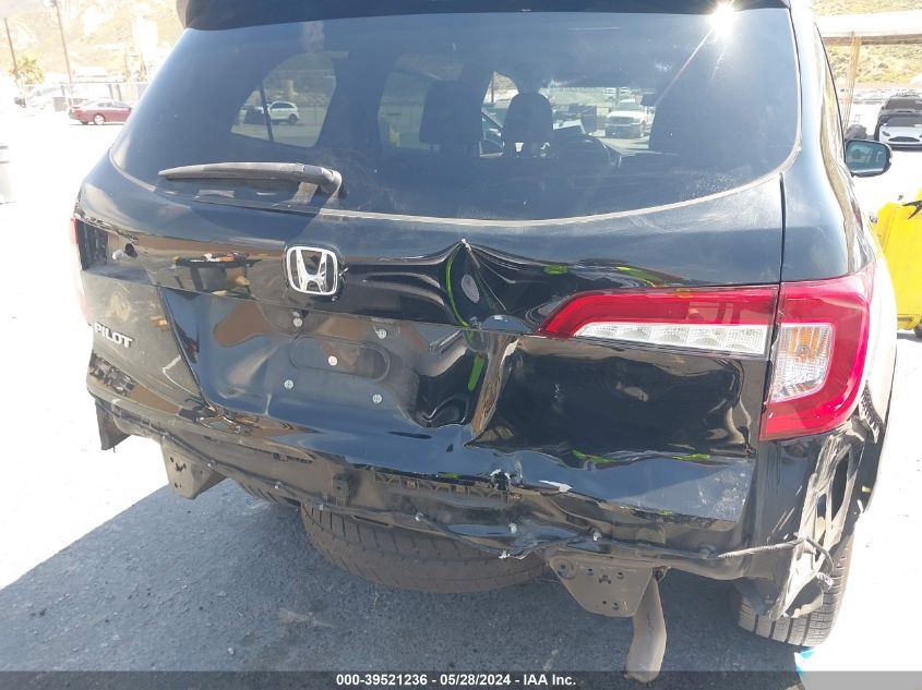 2020 Honda Pilot 2Wd Ex-L VIN: 5FNYF5H51LB007740 Lot: 39521236