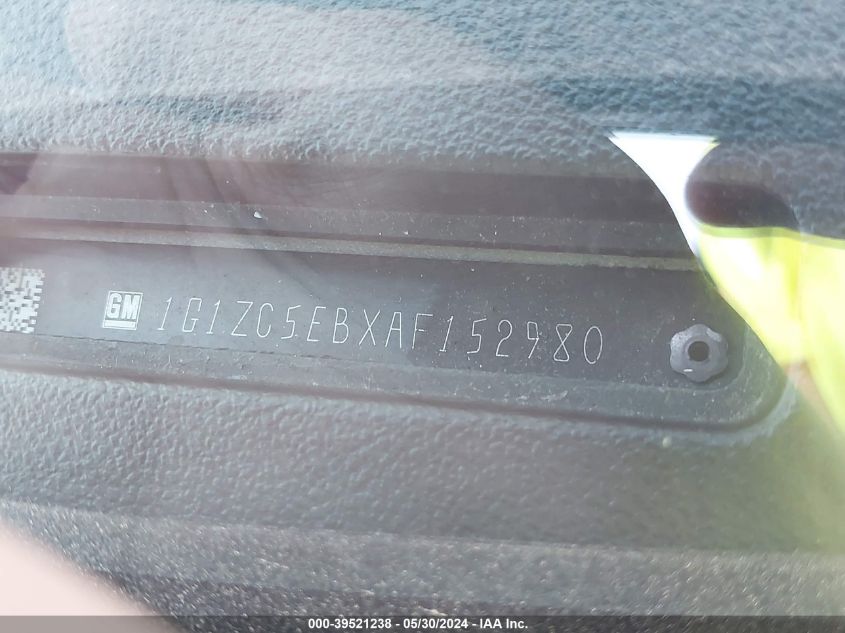 2010 Chevrolet Malibu Lt VIN: 1G1ZC5EBXAF152980 Lot: 39521238